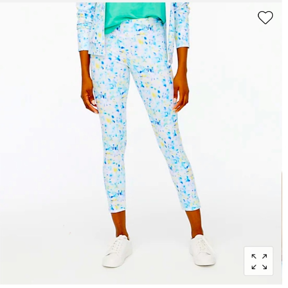 Jcrew printed cropped active leggings